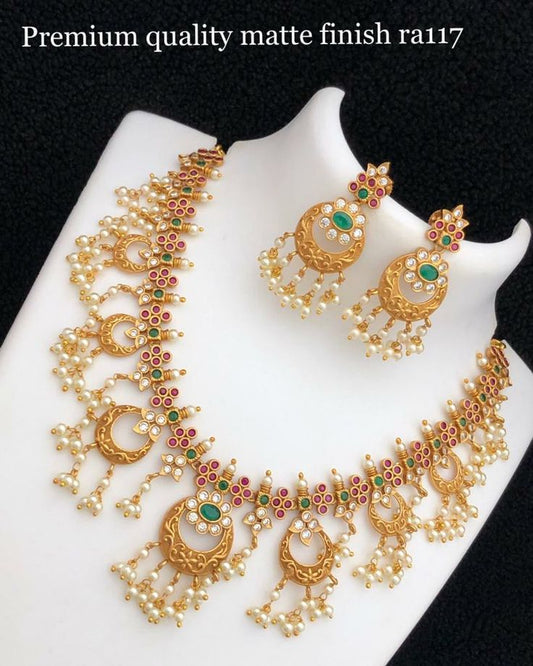 Ayushi Pearl stone Necklace